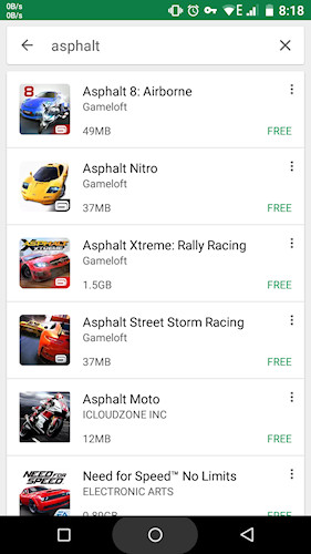 Google Play tamanho aplicativos e jogos