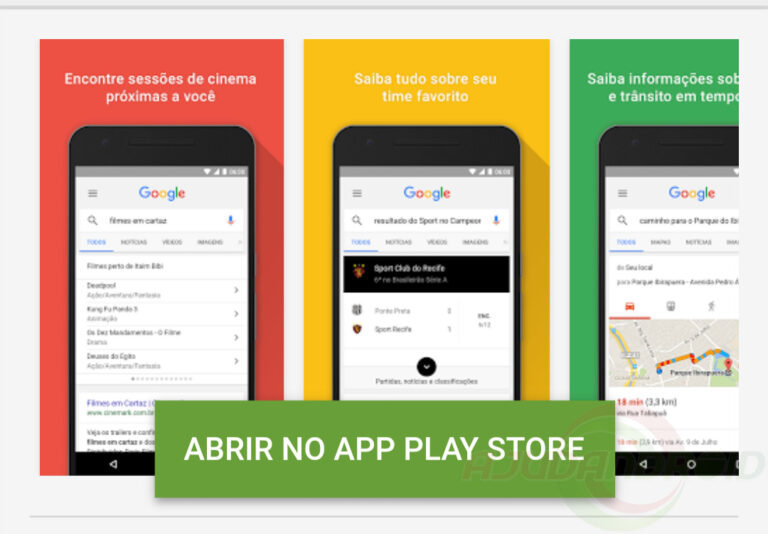 Google Play Web no navegador mobile mostra botão Abrir no App Play Store