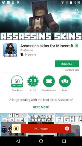 Malware Skin Minecraft