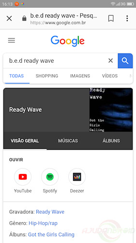 Google Assistente Que música é esta?