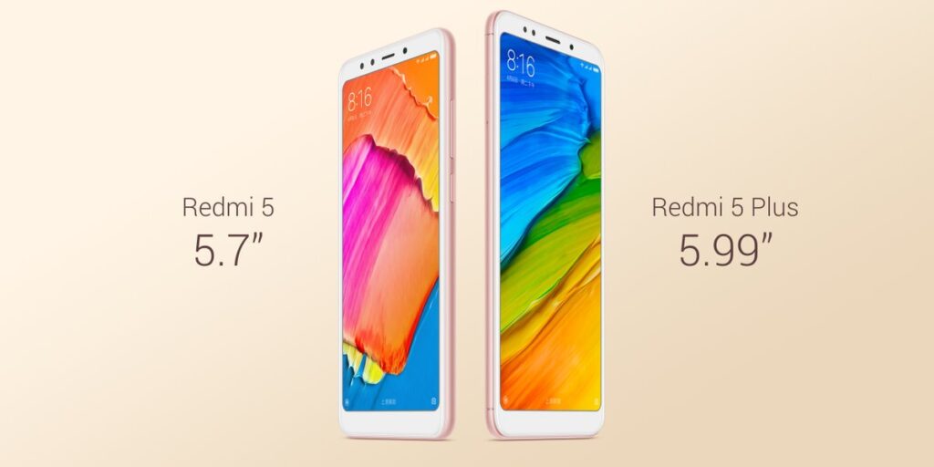 Redmi 5 e Redmi 5 Plus