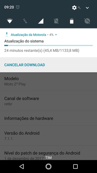 Moto Z2 Play Android Oreo