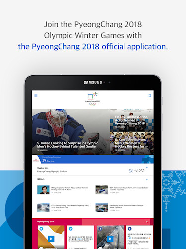 PyeongChang 2018 Official App (Olimpíadas de Inverno 2018)