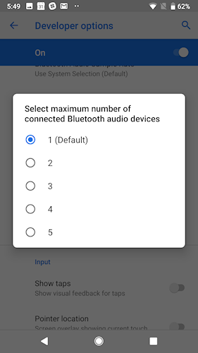 Android P bluetooth