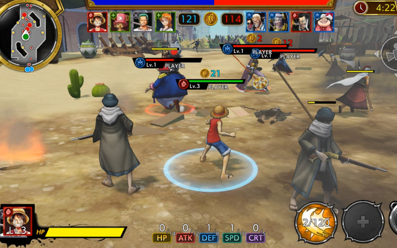 Lançado para Android, One Piece Bounty Rush traz muita ação para os fãs do anime