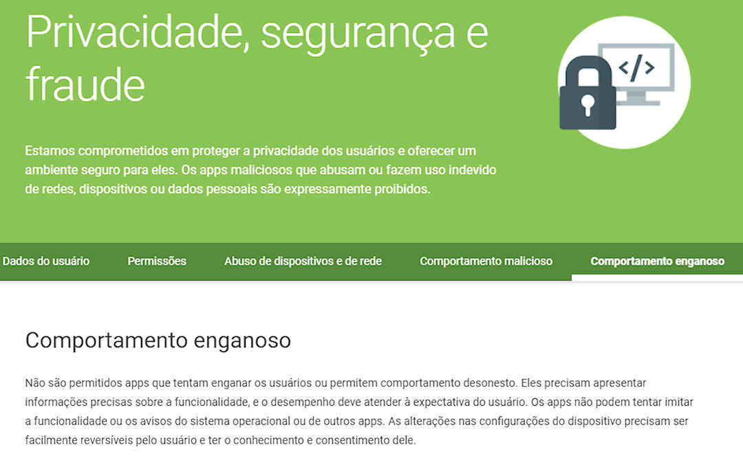 Google Play começará a remover aplicativos que criam documentos falsos