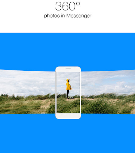 Facebook Messenger fotos em 360 graus