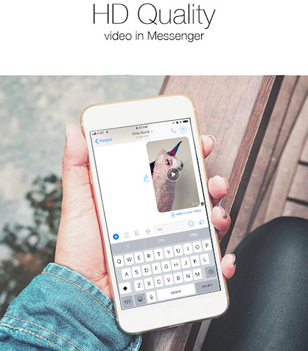 Facebook Messenger vídeos em HD