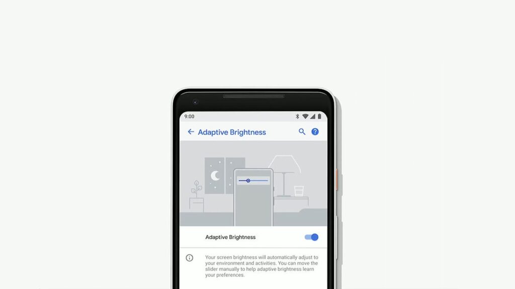 Android P brilho automático