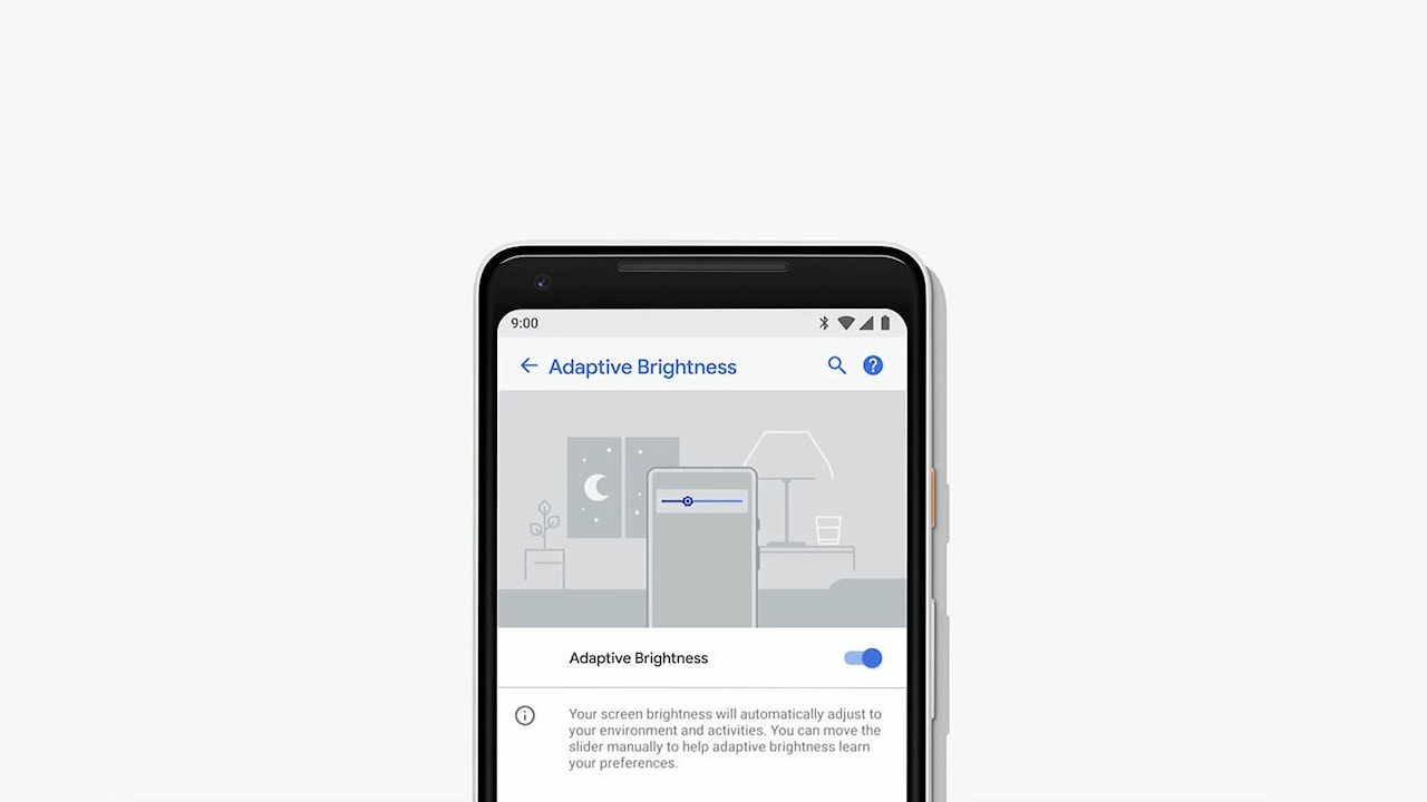 Android P brilho automático