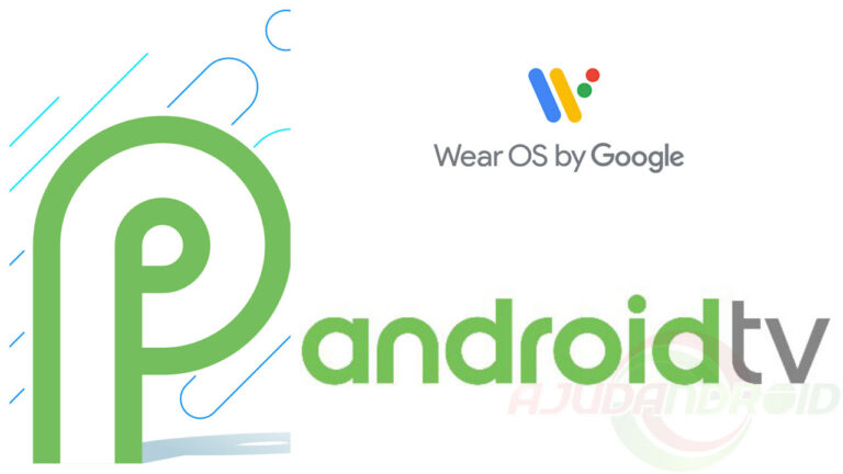 Wear OS, Android TV e Android P logo