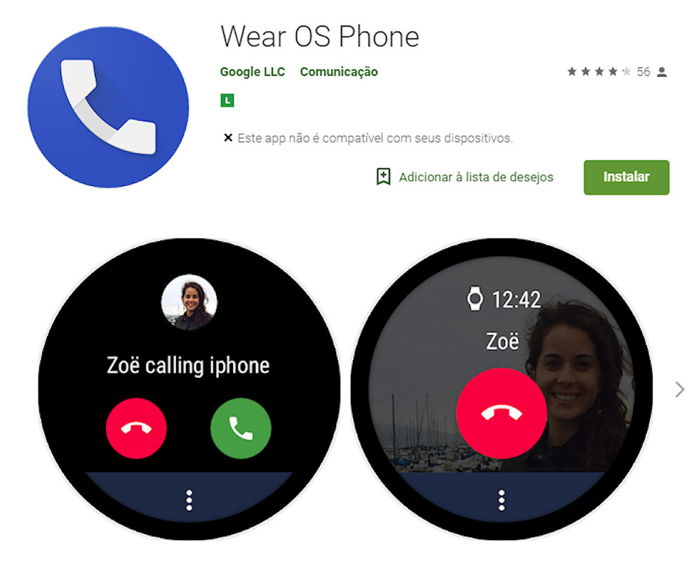Aplicativo Wear OS Phone permite fazer chamadas diretamente do relógio e muito mais