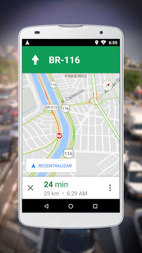 Navegação do Google Maps Go