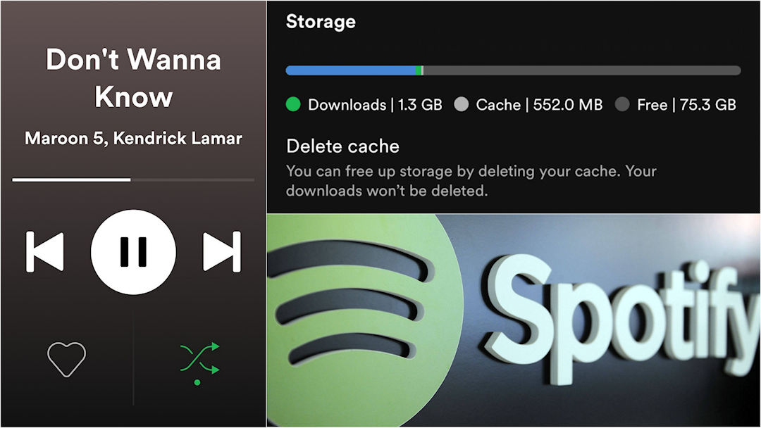 Spotify Cache e nova interface para carro