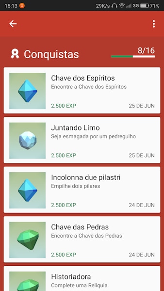 Google Play Games conquistas