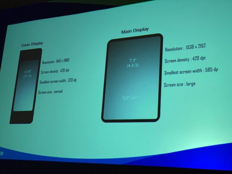 Samsung telefone flexível com tela Infinity Flex Display