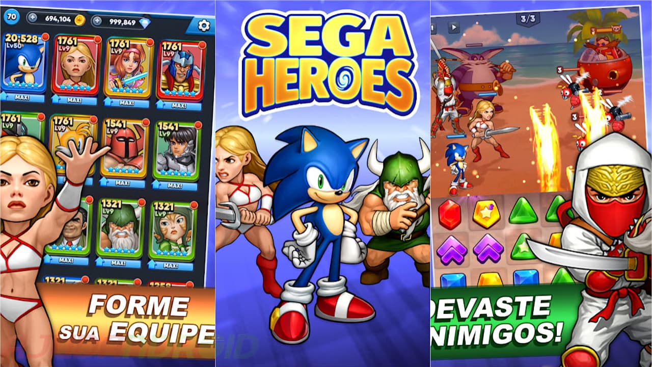 Sega Heroes: reúne personagens da Sega em um único jogo no Android