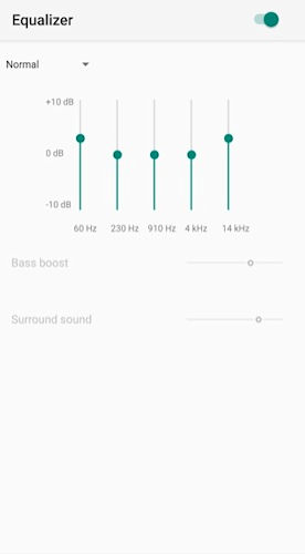 YouTube Music equalizador de áudio