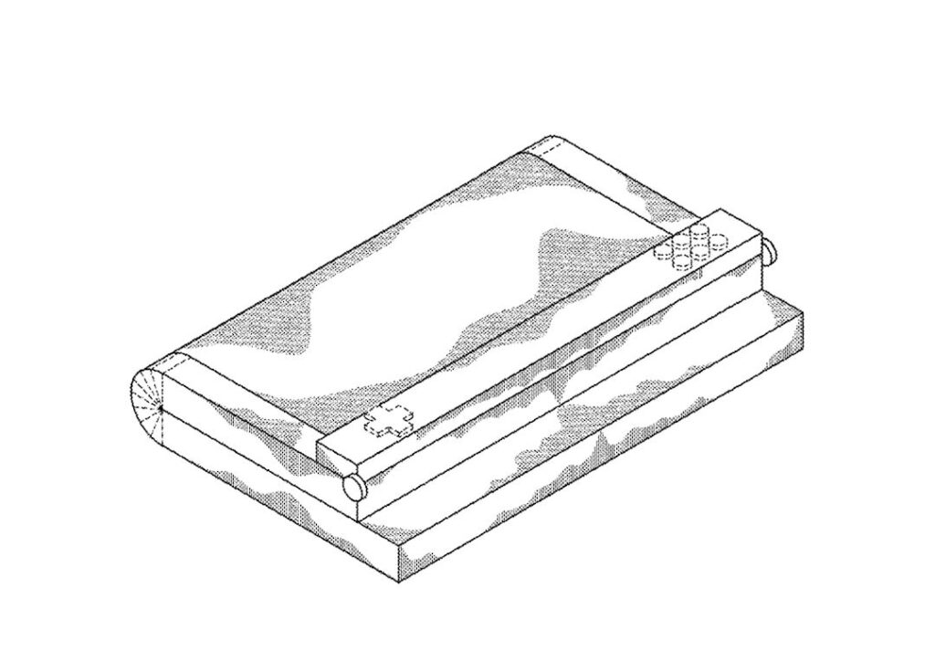 Patente Samsung de smartphone game dobrável com controle
