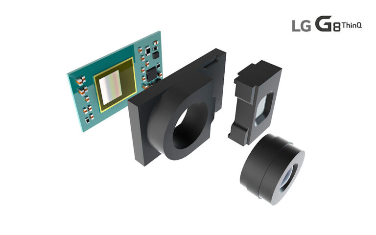 LG G8 sensor da câmera frontal em 3D