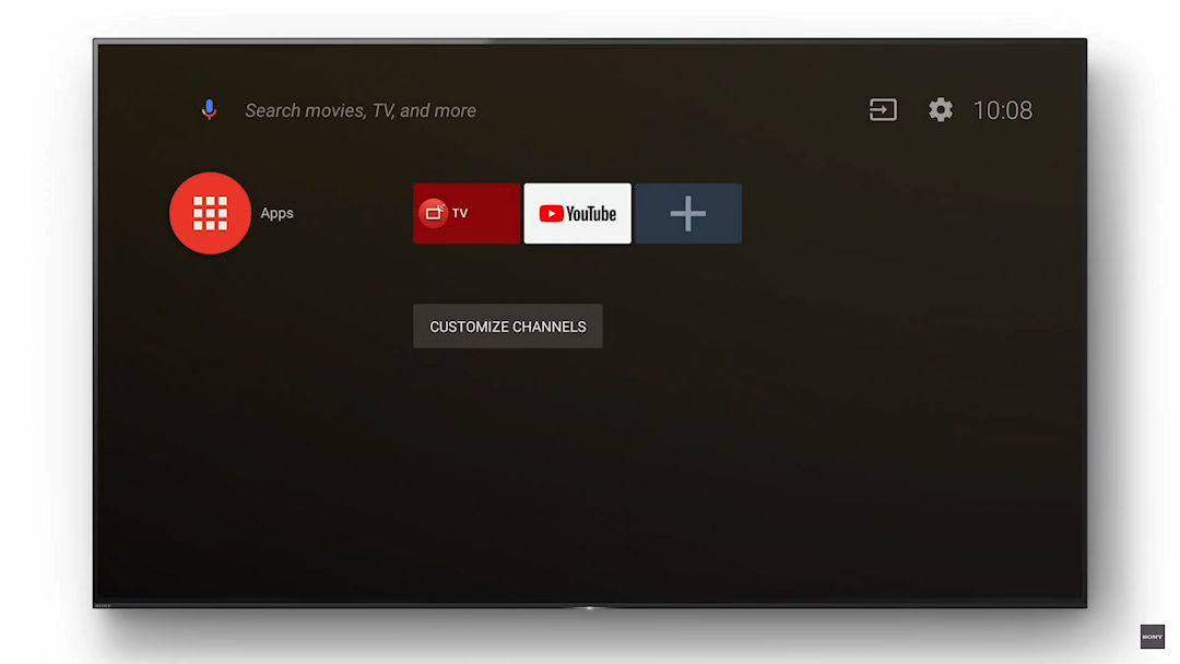 Sony Android TV com Android 8 Oreo