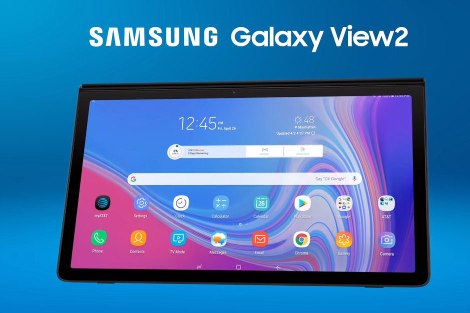 Tablet Galaxy View 2 é lançado com 17 polegadas e bateria de 12000mAh