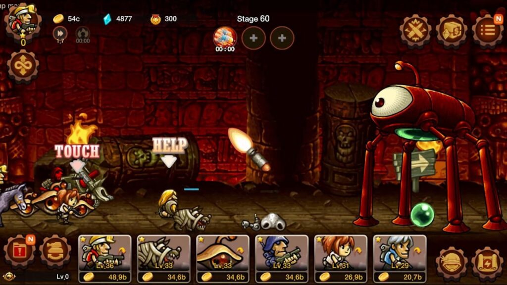 Metal Slug Infinity, jogo de RPG que você só precisa ficar clicando 1 Metal Slug Infinity
