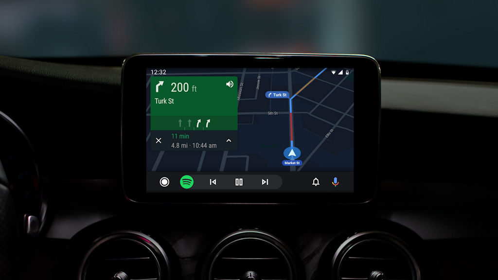 Android Auto novo design de 2019