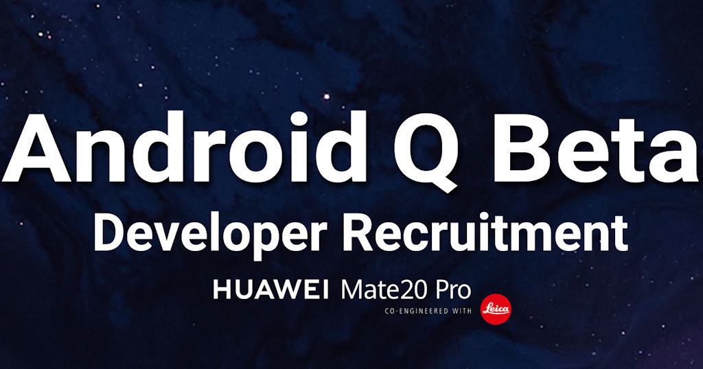 Huawei Mate 20 Pro Android Q Beta