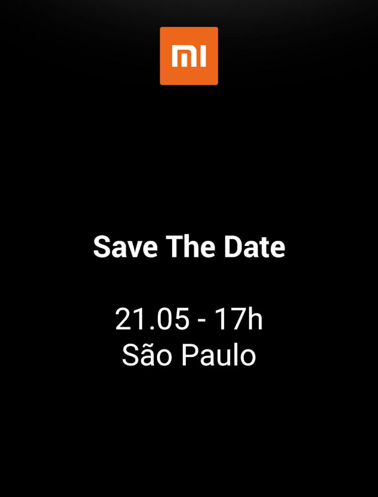 Xiaomi convite evento São Paulo 21 de maio de 2019