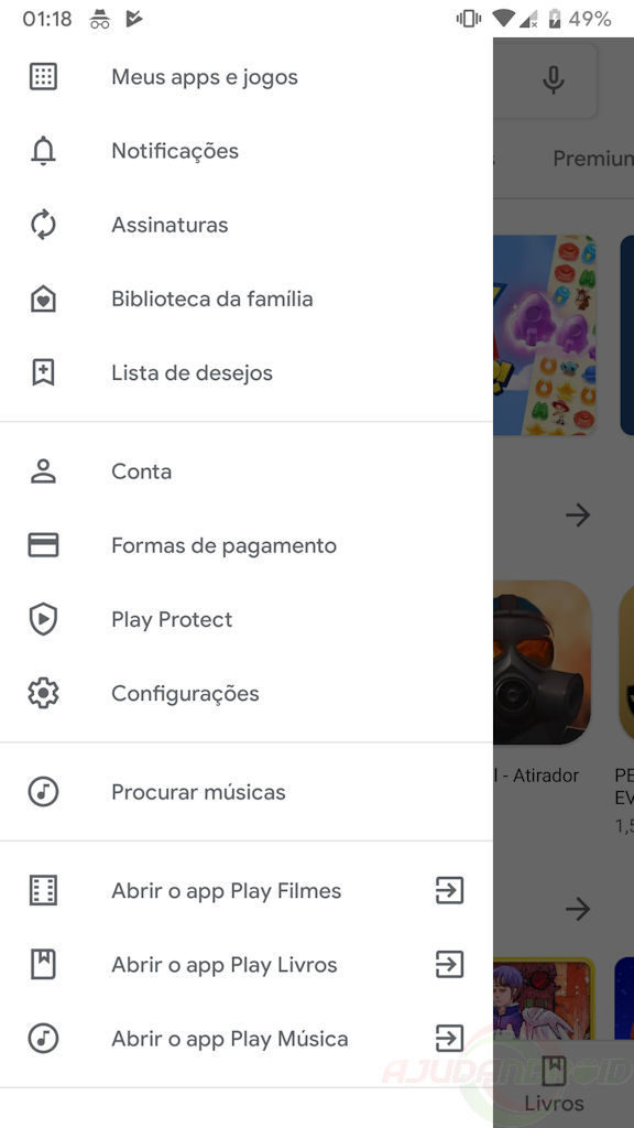 Loja Google Play design 2019