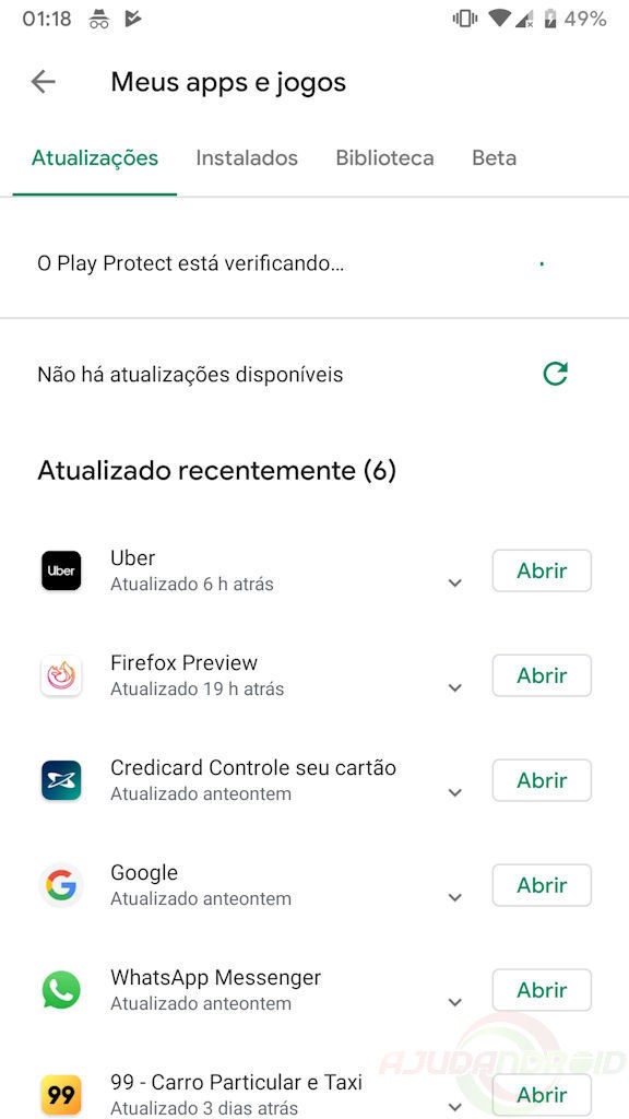 Loja Google Play design 2019