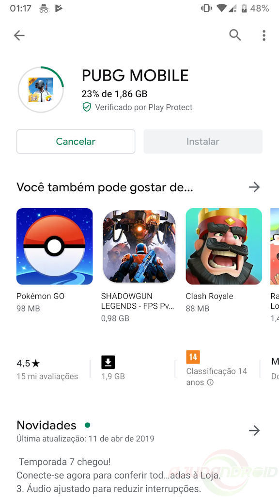 Loja Google Play design 2019