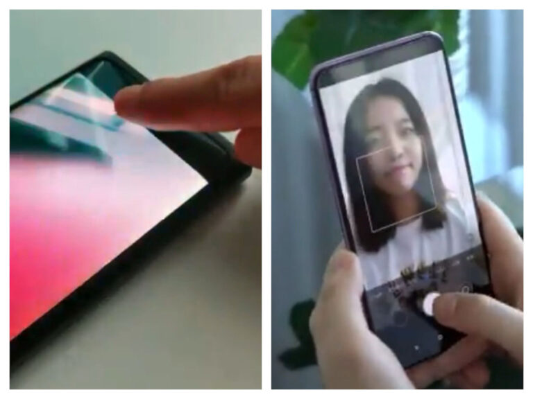 Xiaomi e Oppo câmera frontal integrada na tela