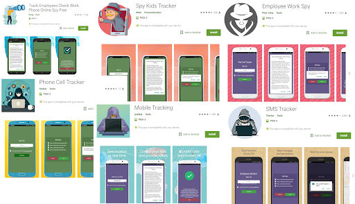 Apps de espionagem removidos da loja Google Play