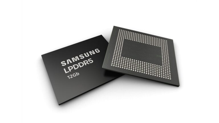 Memória RAM LPDDR5 de 12GB da Samsung