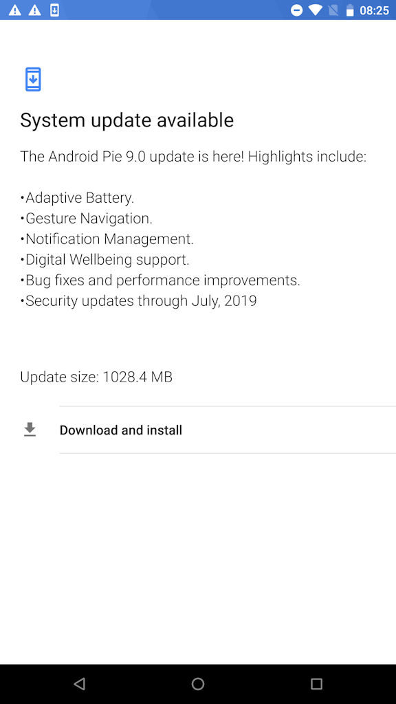 Razer Phone Android 9 Pie