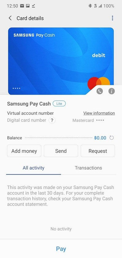 Samsung Pay Cash