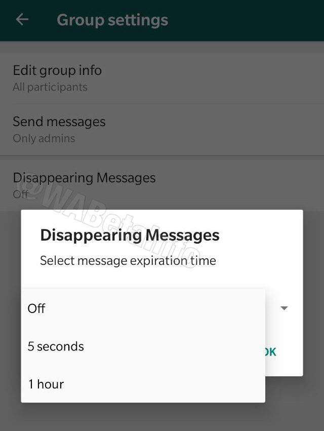 WhatsApp Beta disappearing messages (mensagens desaparecidas)