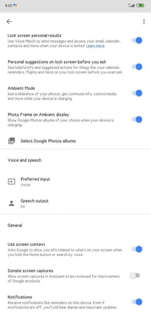 Google Assistente Modo Ambiente