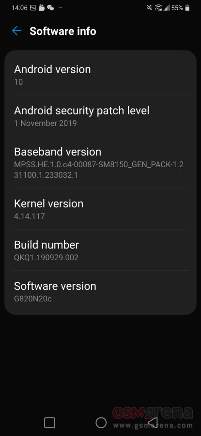 LG G8 ThinQ Android 10