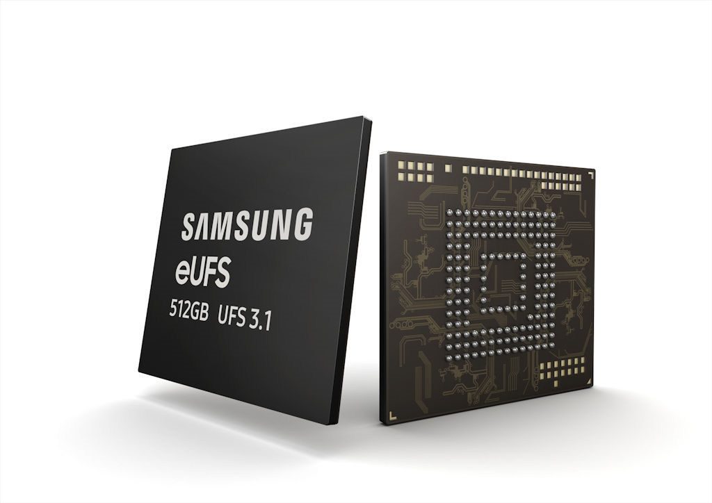 Samsung memória UFS 3.1 de 512GB para telefones