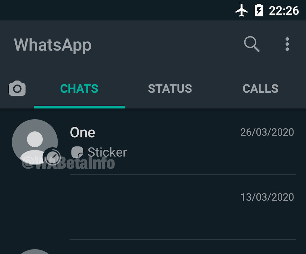 WhatsApp icone de mensagens autodestrutivas