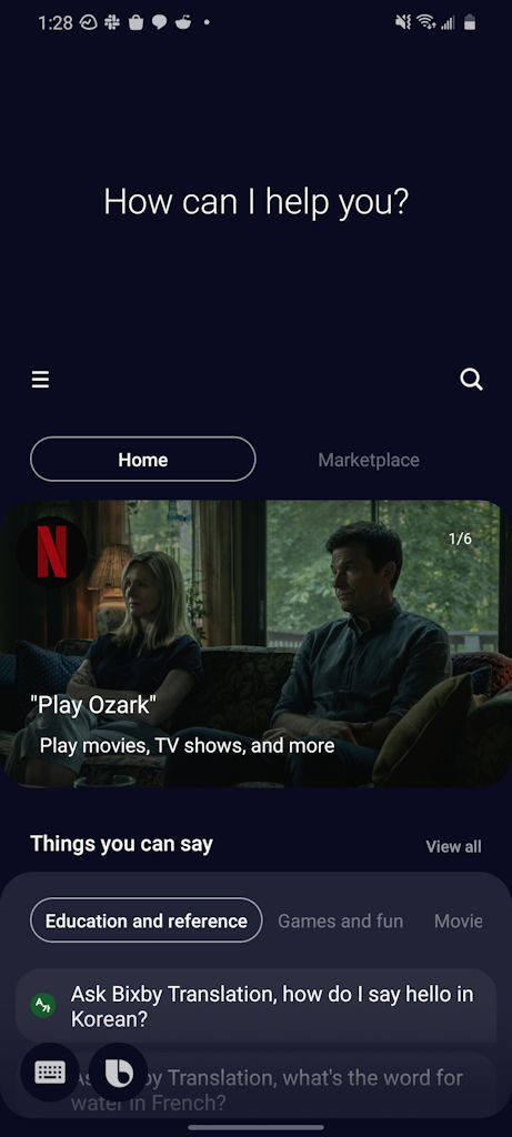 Netflix suporte para Bixby