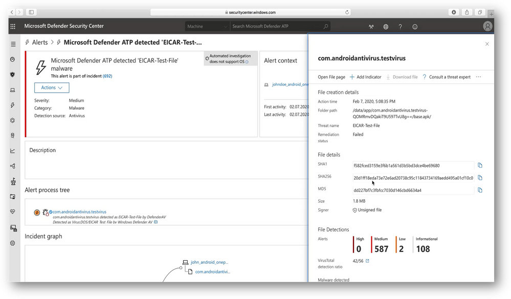 Microsoft Defender ATP para Android