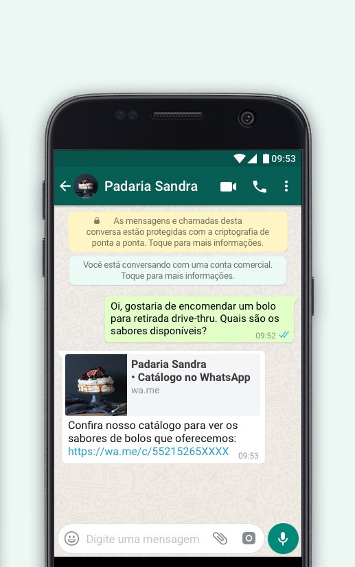 WhatsApp Business código QR para empresas e lojas