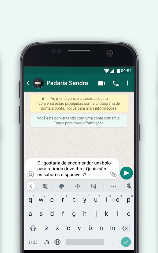 WhatsApp Business código QR para empresas e lojas