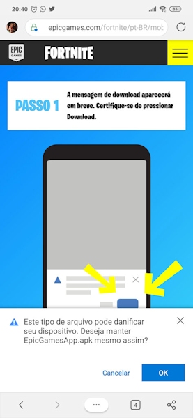 Como instalar Fortnite no Android