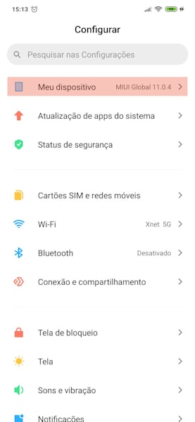 Ativando o Modo Canhoto na MIUI