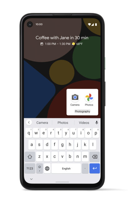 Android 11 pasta inteligente nome